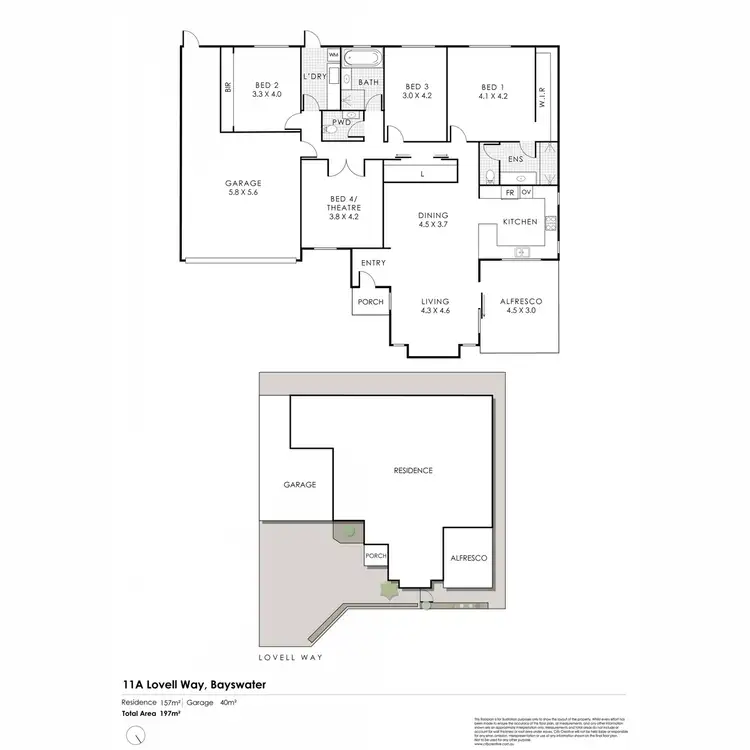 Floorplan of Homely house listing, 11A Lovell Way, Bayswater WA 6053
