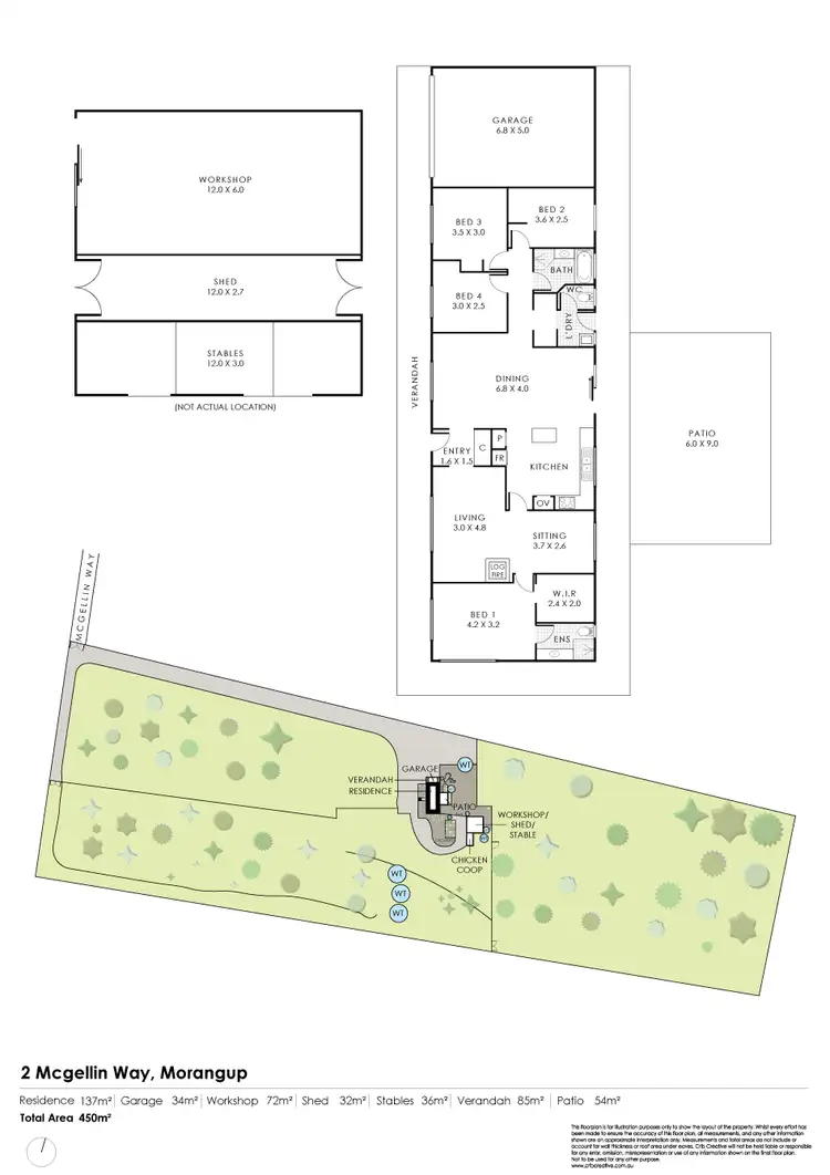 Floorplan of Homely rural property listing, 2 McGellin Way, Morangup WA 6083