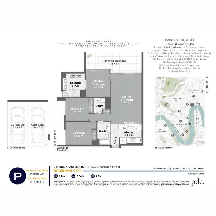 Floorplan of Homely unit listing, 274/30 Macrossan Street, Brisbane City QLD 4000