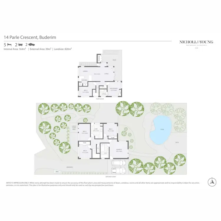Floorplan of Homely house listing, 14 Parle Crescent, Buderim QLD 4556