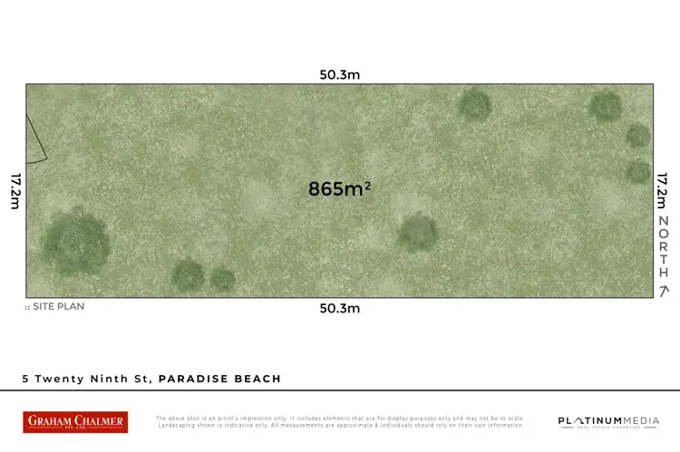 Floorplan of Homely land listing, 5 Twenty Ninth Street, Paradise Beach VIC 3851