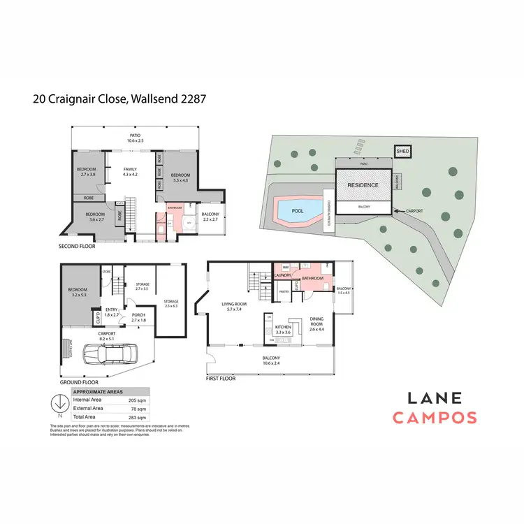 Floorplan of Homely house listing, 20 Craignair Close, Wallsend NSW 2287