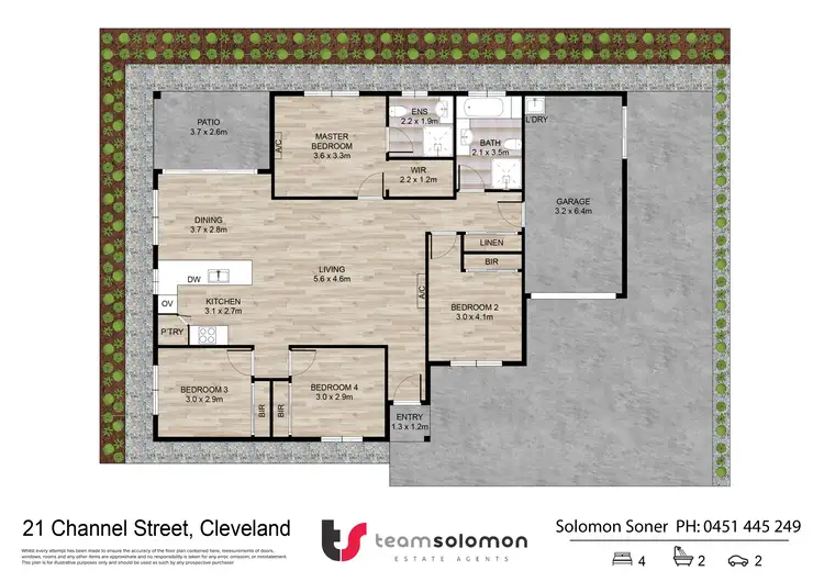 Floorplan of Homely house listing, 21a Channel Street, Cleveland QLD 4163