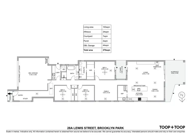 Floorplan of Homely house listing, 28A Lewis Street, Brooklyn Park SA 5032