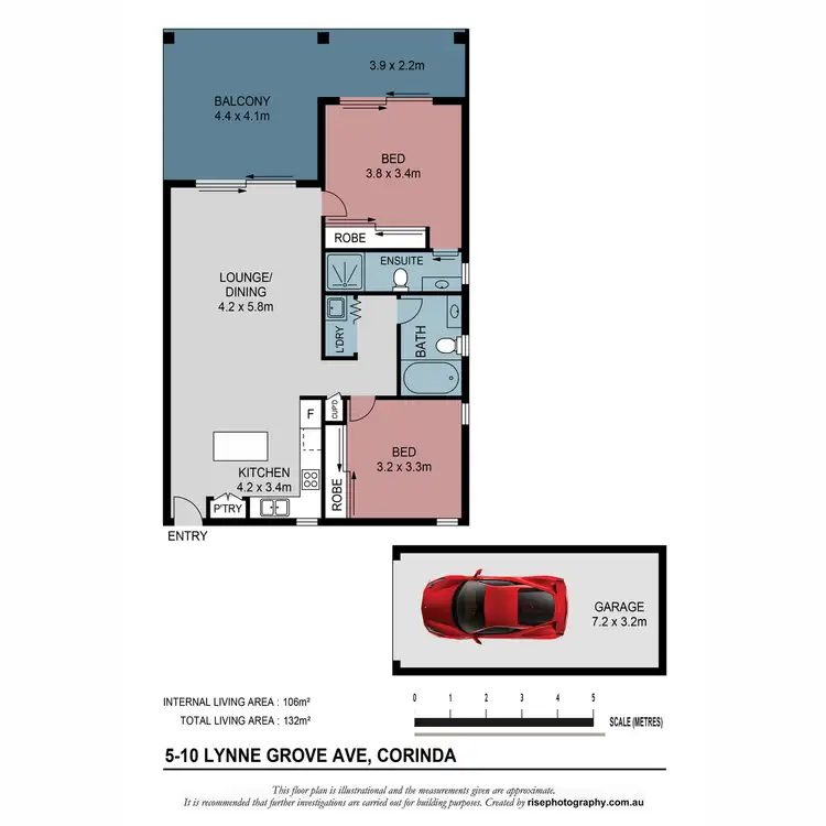 Floorplan of Homely apartment listing, 5/10 Lynne Grove Avenue, Corinda QLD 4075