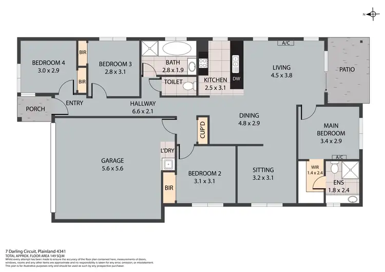 Floorplan of Homely house listing, 7 Darling Circuit, Plainland QLD 4341