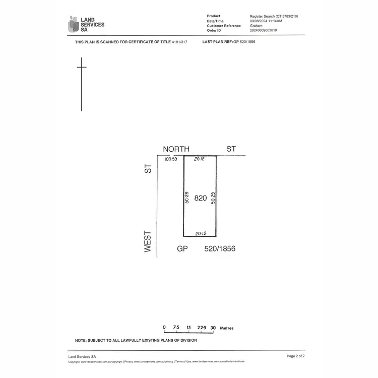 Floorplan of Homely land listing, 35 North Street, Auburn SA 5451