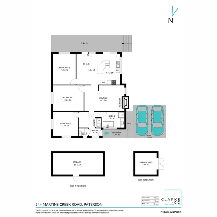 Floorplan of Homely house listing, 544 Martins Creek Road, Paterson NSW 2421