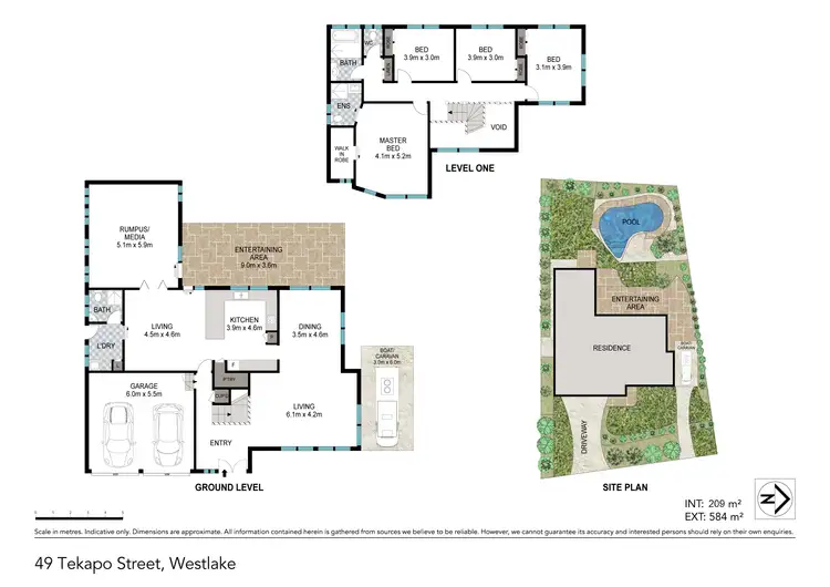 Floorplan of Homely house listing, 49 Tekapo Street, Westlake QLD 4074