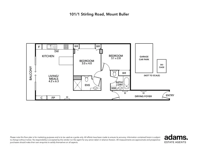 Floorplan of Homely apartment listing, 101/1 Stirling Road, Mount Buller VIC 3723