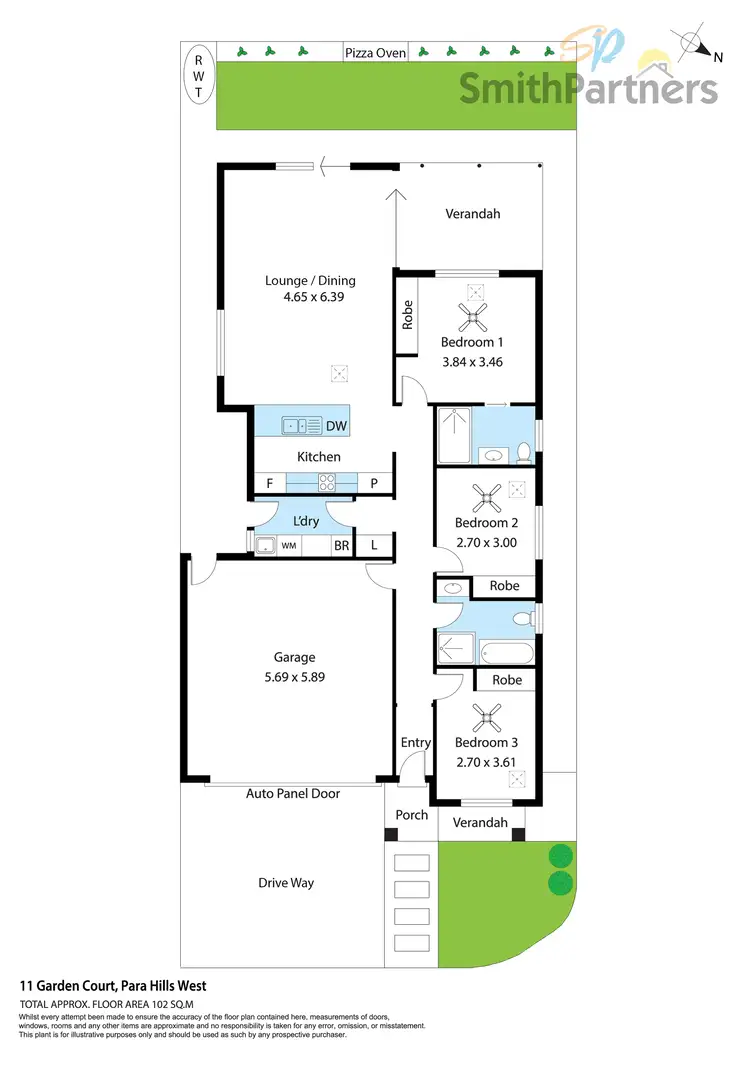 Floorplan of Homely house listing, 11 Garden Court, Para Hills West SA 5096