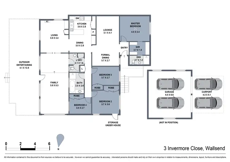 Floorplan of Homely house listing, 3 Invermore Close, Wallsend NSW 2287