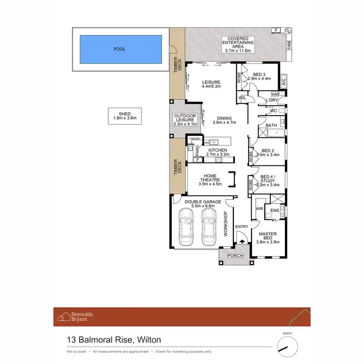 Floorplan of Homely house listing, 13 Balmoral Rise, Wilton NSW 2571