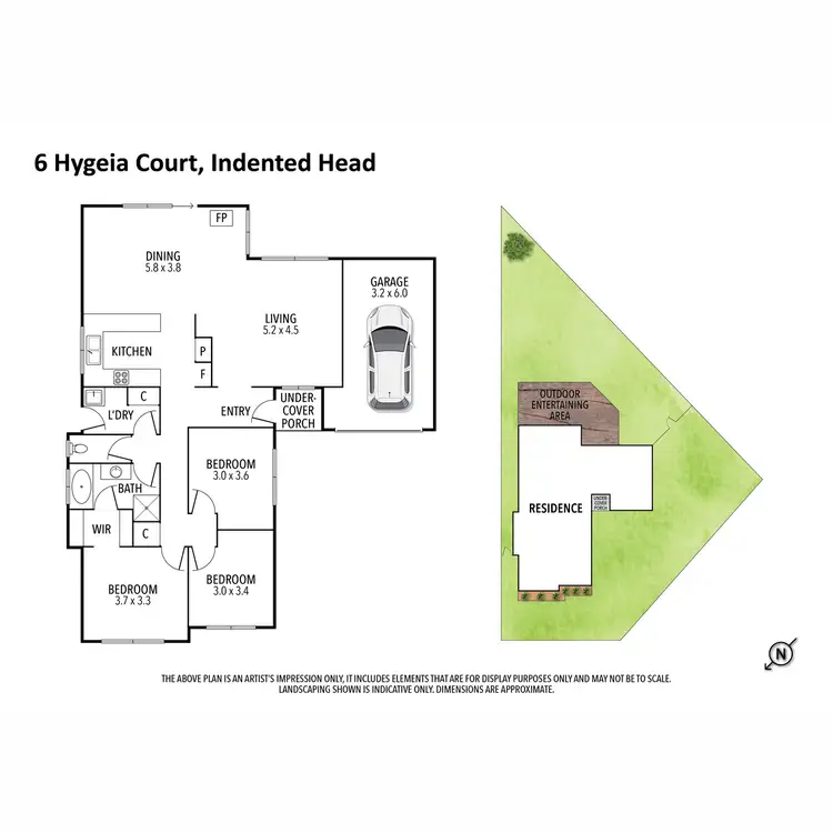 Floorplan of Homely house listing, 6 Hygeia Court, Indented Head VIC 3223