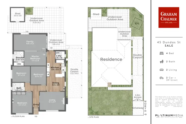 Floorplan of Homely house listing, 45 Dundas Street, Sale VIC 3850
