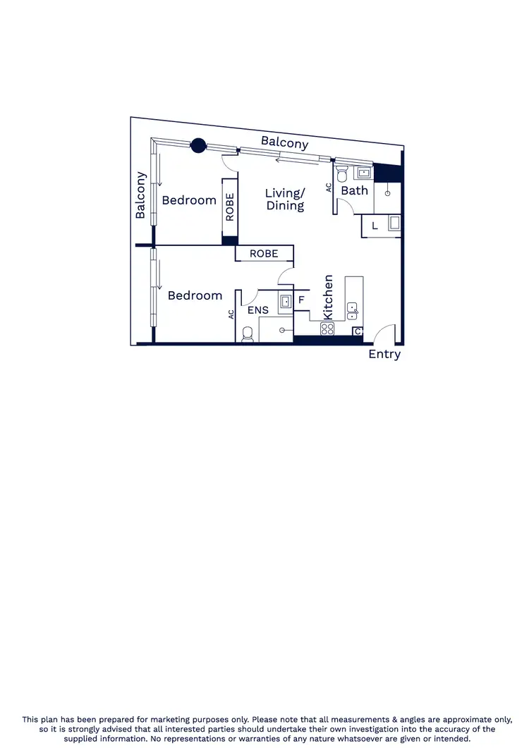 Floorplan of Homely apartment listing, 908/6 Leicester Street, Carlton VIC 3053