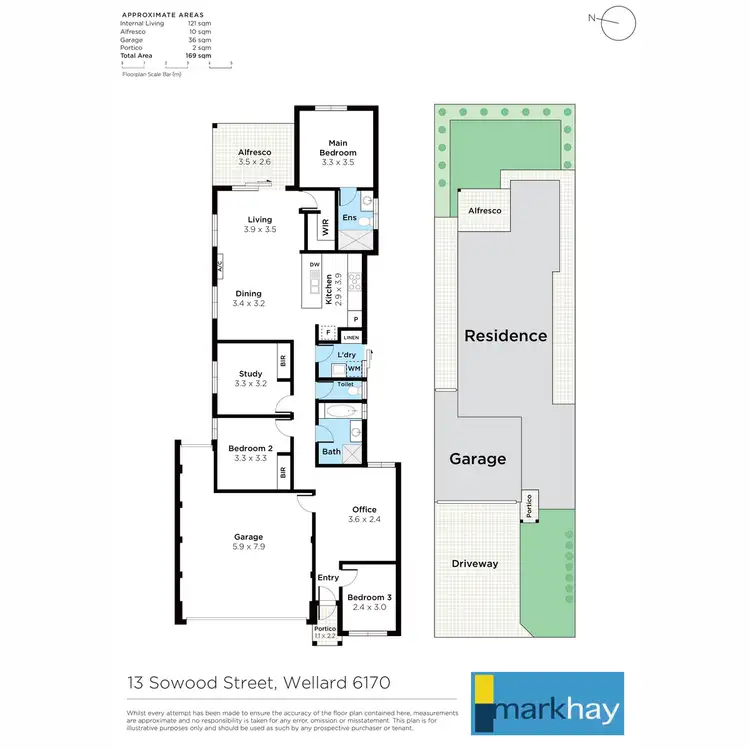 Floorplan of Homely house listing, 13 Sowood Street, Wellard WA 6170