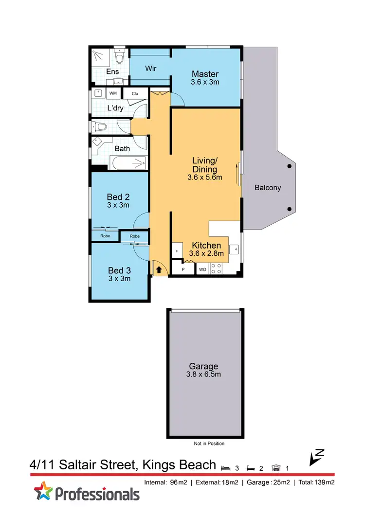 Floorplan of Homely unit listing, 4/11 Saltair Street, Kings Beach QLD 4551