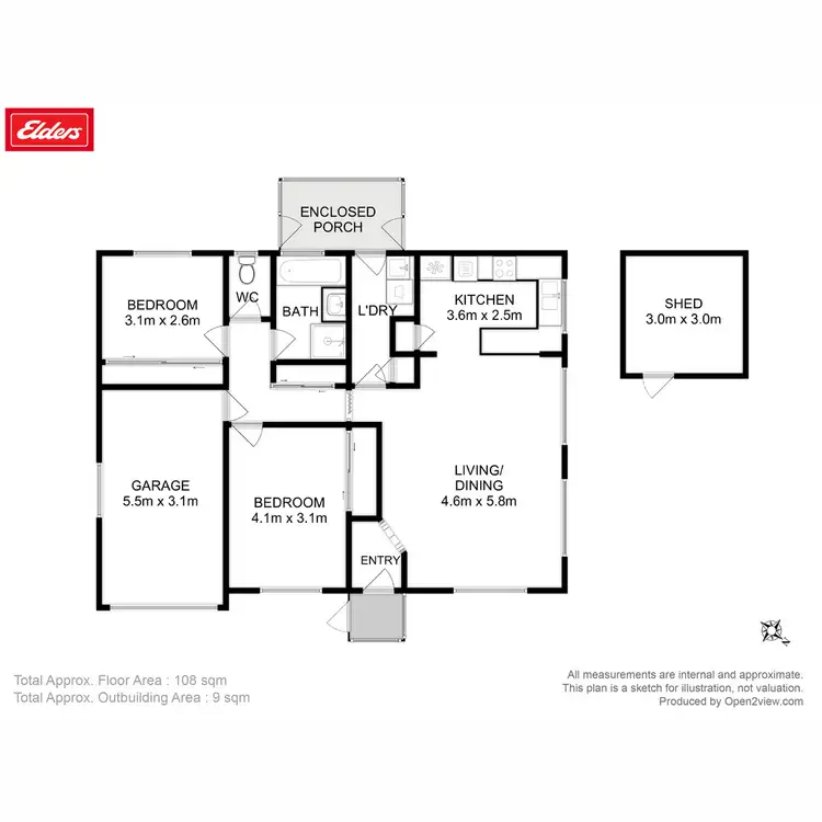 Floorplan of Homely unit listing, 4/2 Cordelia Court, Rosetta TAS 7010