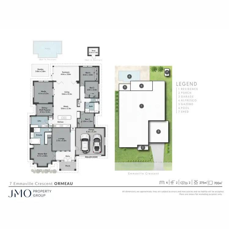 Floorplan of Homely house listing, 7 Emmaville Crescent, Ormeau QLD 4208