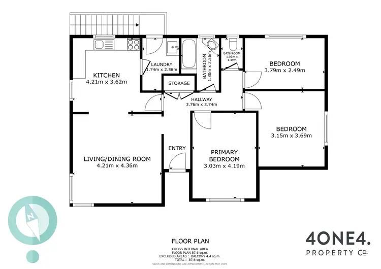Floorplan of Homely house listing, 10 Laurence Place, Gagebrook TAS 7030