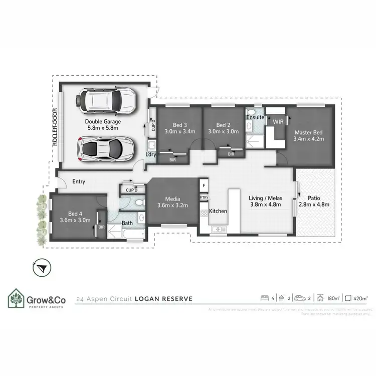 Floorplan of Homely house listing, 24 Aspen Circuit, Logan Reserve QLD 4133