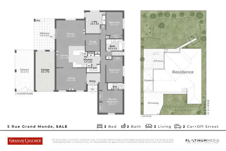 Floorplan of Homely house listing, 5 Rue Grand Monde, Sale VIC 3850