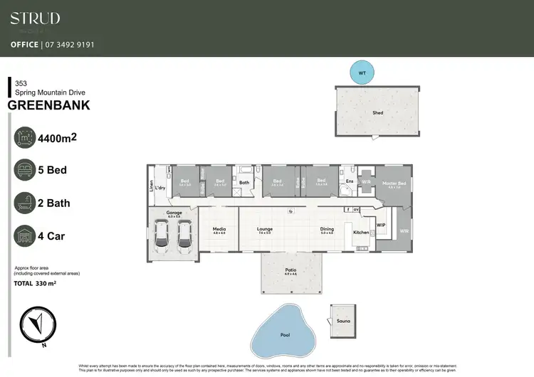 Floorplan of Homely house listing, 353 Spring Mountain Drive, Greenbank QLD 4124