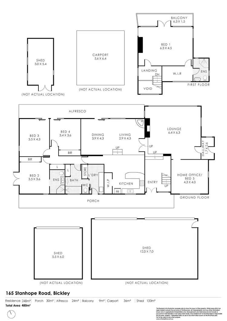 Floorplan of Homely house listing, 165 Stanhope Road, Bickley WA 6076