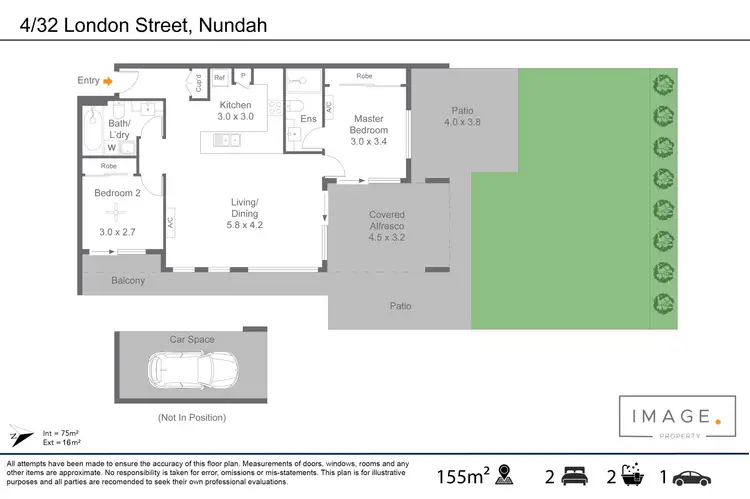 Floorplan of Homely unit listing, 4/32 London Street, Nundah QLD 4012
