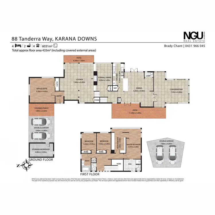 Floorplan of Homely house listing, 88 Tanderra Way, Karana Downs QLD 4306