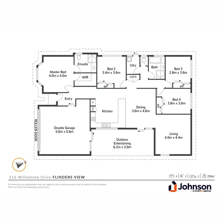 Floorplan of Homely house listing, 116 Willowtree Drive, Flinders View QLD 4305