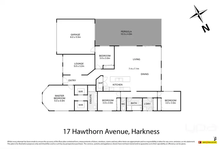Floorplan of Homely house listing, 17 Hawthorn Avenue, Harkness VIC 3337