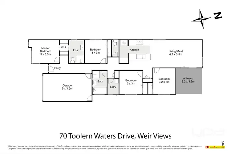 Floorplan of Homely house listing, 70 Toolern Waters Drive, Weir Views VIC 3338