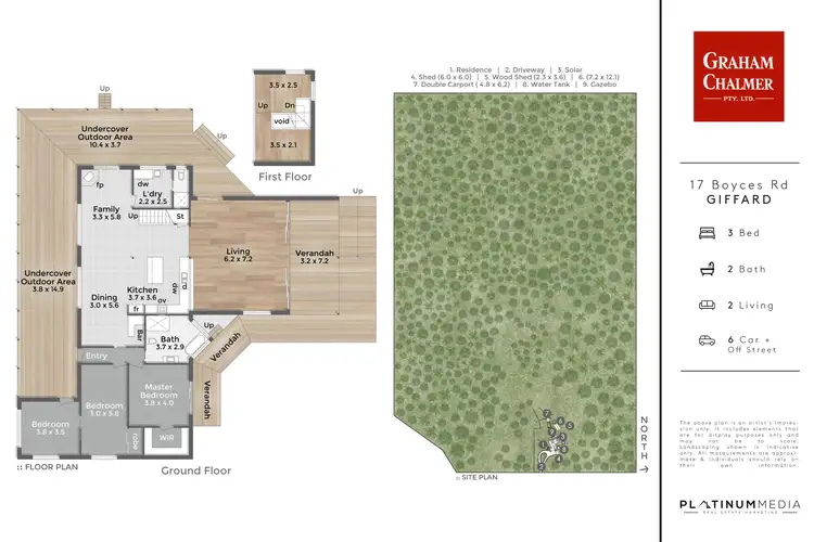 Floorplan of Homely house listing, 17 Boyces Road, Giffard VIC 3851