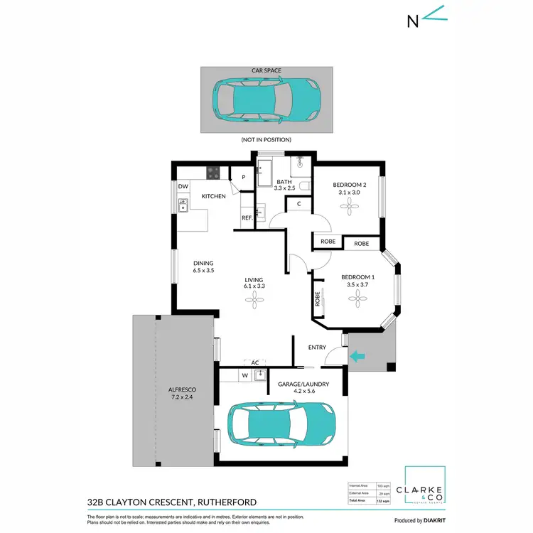 Floorplan of Homely house listing, 2/32 Clayton Crescent, Rutherford NSW 2320