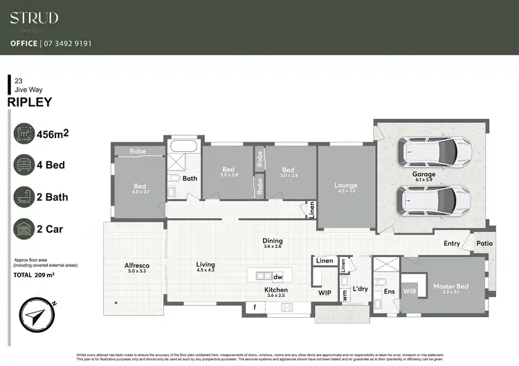 Floorplan of Homely house listing, 23 Jive Way, Ripley QLD 4306