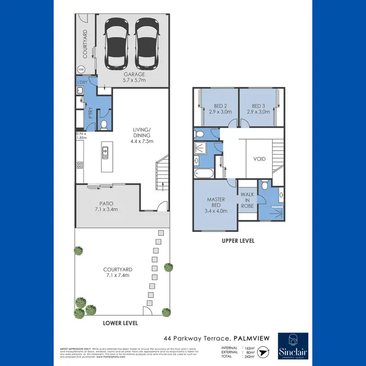 Floorplan of Homely house listing, 44 Parkway Terrace, Palmview QLD 4553