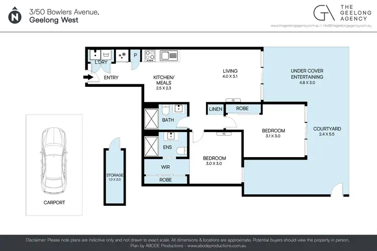 Floorplan of Homely apartment listing, 3/50 Bowlers Avenue, Geelong West VIC 3218
