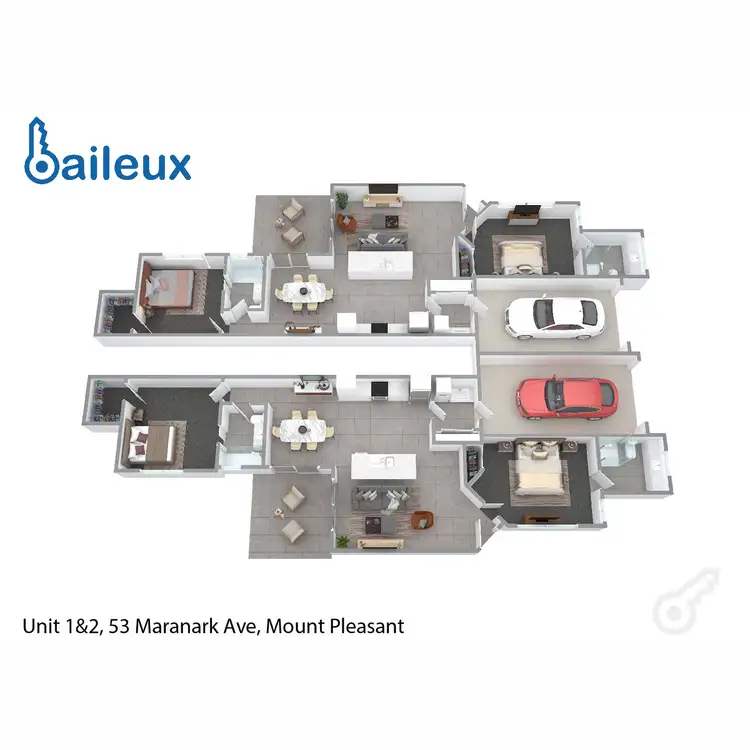 Floorplan of Homely townhouse listing, 1/53 Maranark Avenue, Mount Pleasant QLD 4740