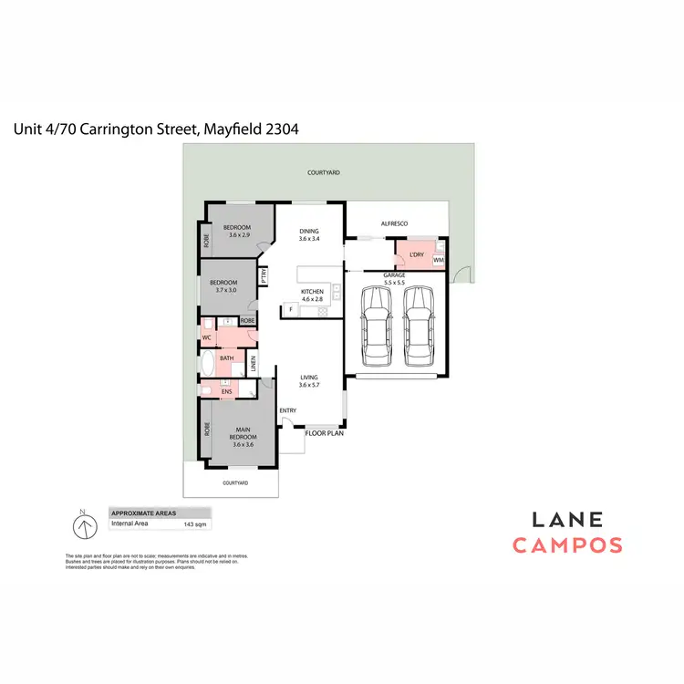 Floorplan of Homely villa listing, 4/70 Carrington Street, Mayfield NSW 2304