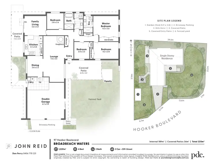 Floorplan of Homely house listing, 97 Hooker Boulevard, Broadbeach Waters QLD 4218