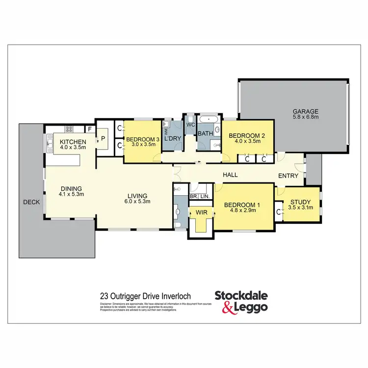 Floorplan of Homely house listing, 23 Outrigger Drive, Inverloch VIC 3996