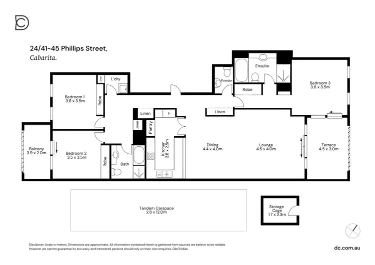 Floorplan of Homely apartment listing, 24/41-45 Phillips Street, Cabarita NSW 2137