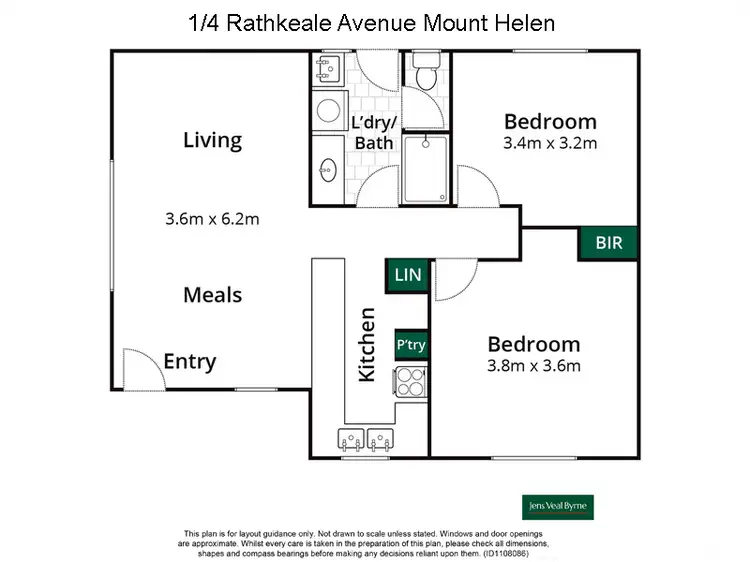 Floorplan of Homely block of units listing, 1 & 2/4 Rathkeale Avenue, Mount Helen VIC 3350
