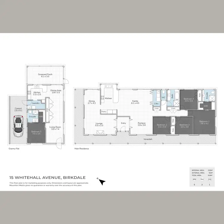 Floorplan of Homely house listing, 15 Whitehall Avenue, Birkdale QLD 4159
