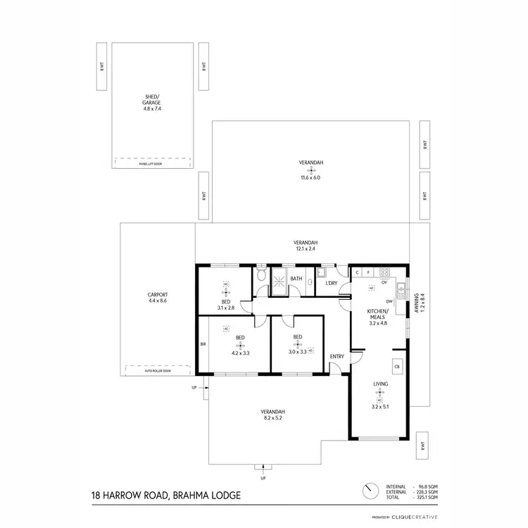 Floorplan of Homely house listing, 18 Harrow Road, Brahma Lodge SA 5109