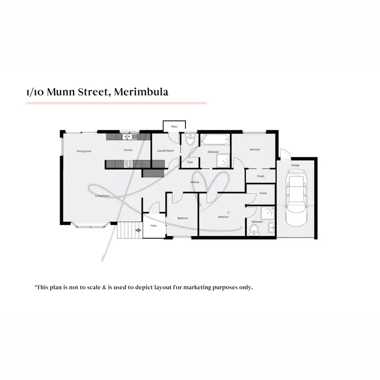 Floorplan of Homely apartment listing, 1/10 Munn Street, Merimbula NSW 2548