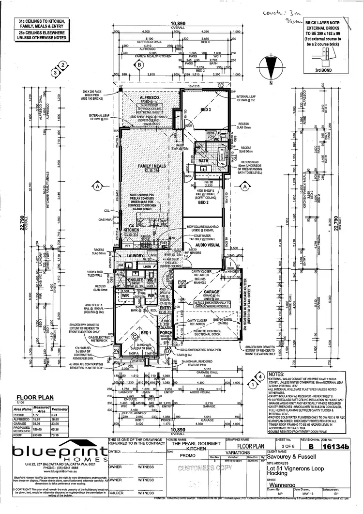Floorplan of Homely house listing, 110 Vignerons Loop, Hocking WA 6065
