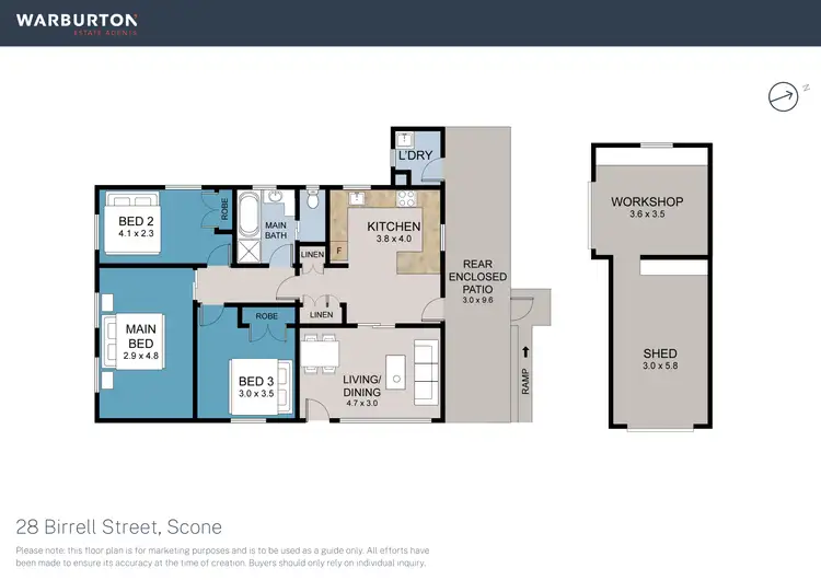 Floorplan of Homely house listing, 28 Birrell Street, Scone NSW 2337